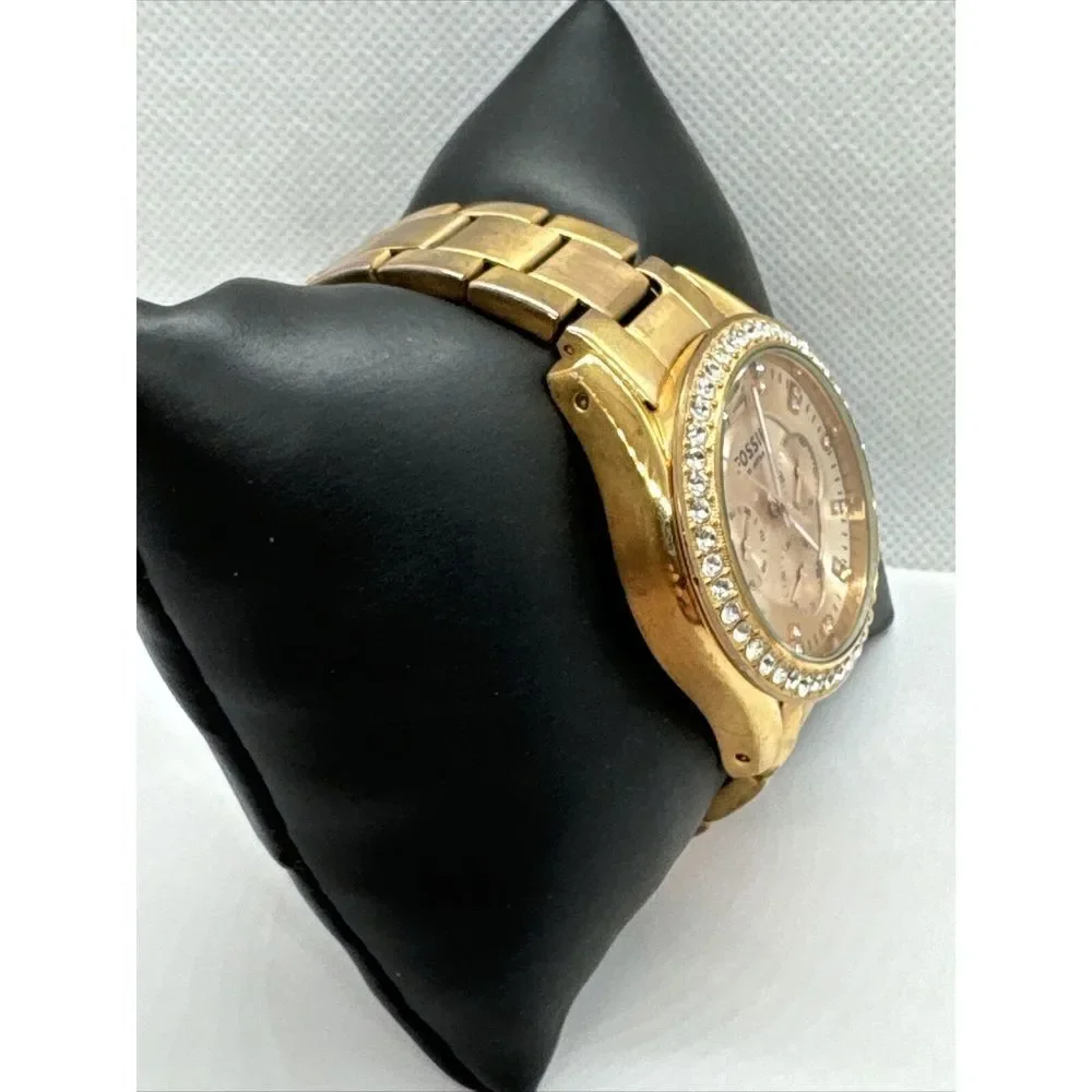 Fossil Riley ES2811 Women's Rose Gold-Tone Analog Dial Quartz Wrist Watch JNA336
